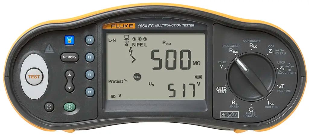 FLK-1664FC UK Многофункциональный тестер Fluke 1664FC, измерение сопротивления заземления 1000 В с USB