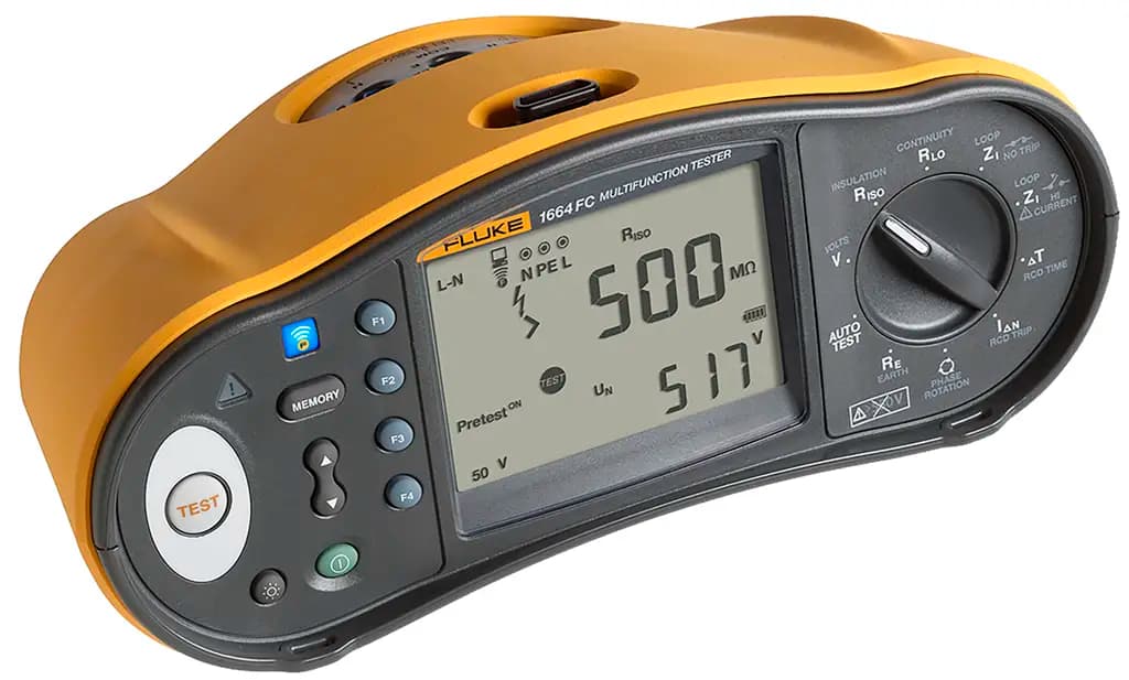 FLK-1664FC UK Многофункциональный тестер Fluke 1664FC, измерение сопротивления заземления 1000 В с USB