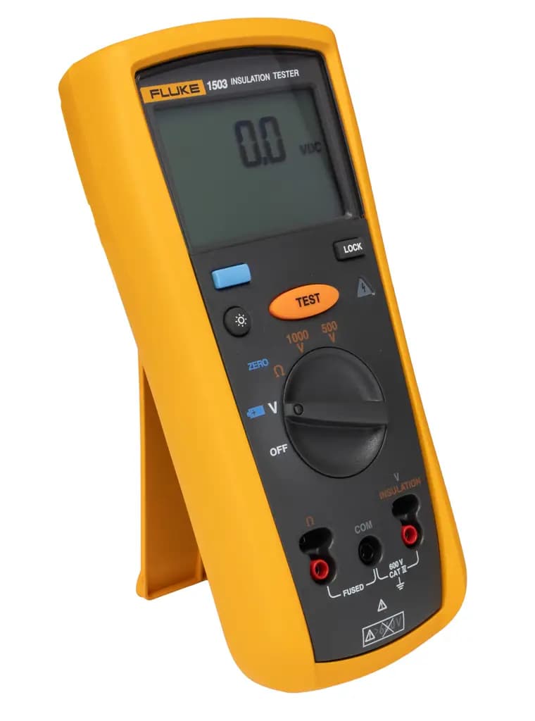 FLUKE 1503 Fluke 1503 Тестер изоляции, 500 В мин., 1000 В макс., 2000 мОм CAT IV, CAT III