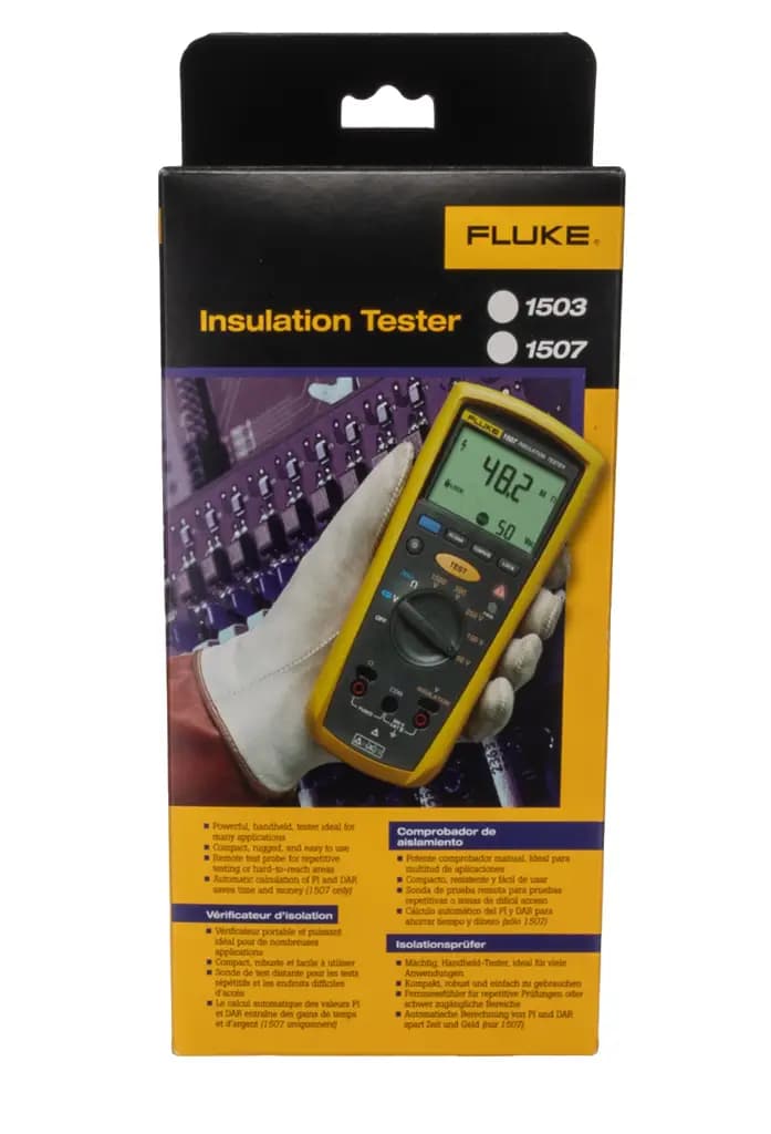 FLUKE 1507 Fluke 1507 Тестер изоляции, 50 В мин., 1000 В макс., 10 ГОм CAT III, CAT IV