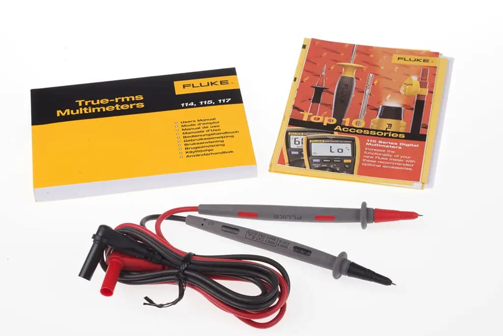 FLUKE 117 евро Fluke 117 Fluke 117 Ручной цифровой мультиметр True RMS, 10 А переменного тока, 10 А постоянного тока, 600 В переменного тока