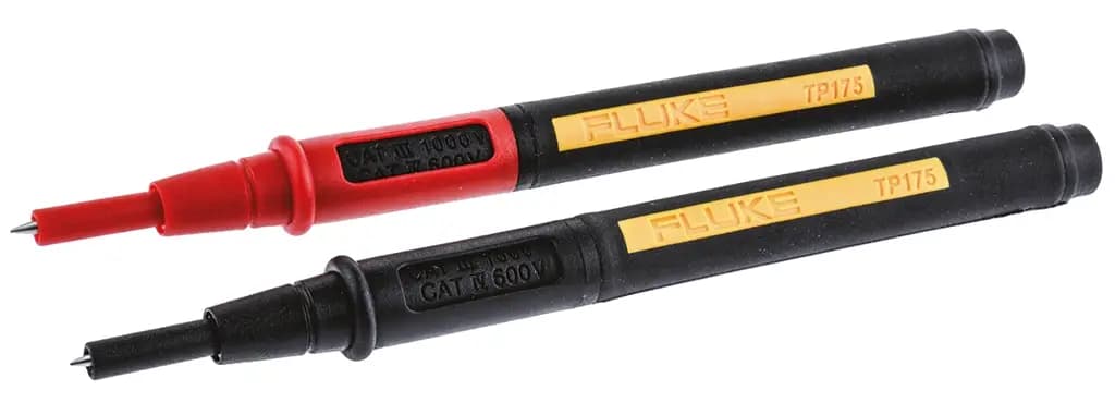 TP175E Измерительный щуп Fluke со съемными наконечниками-фонариками, наконечник 4 мм, 1 кВ, 600 В, гнездо 4 мм, 10 А