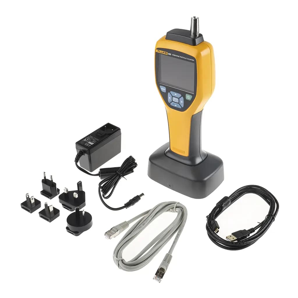 4131397 Измеритель качества воздуха Fluke 985 с регистрацией данных, 40 °C, макс. 40 °C, максимальная относительная влажность 95 %, от сети, с питанием от батареи