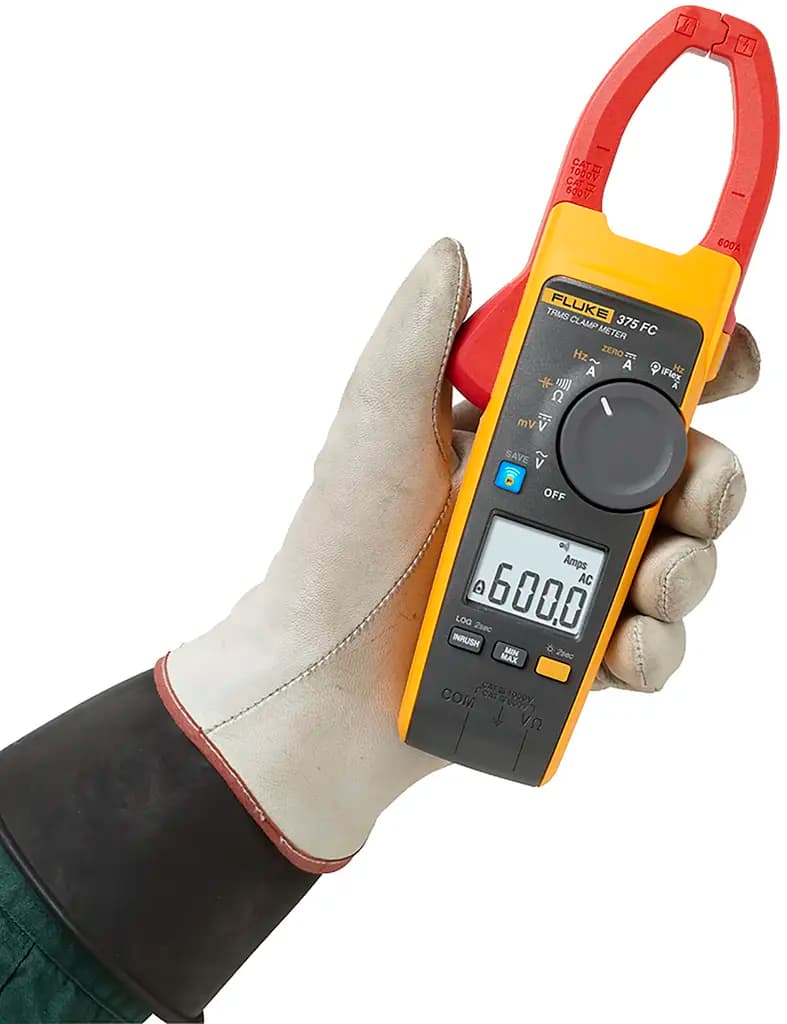 FLUKE 375 FC Fluke 375 FC Измерительные клещи, 600 А постоянного тока 600 А переменного тока 1000 В постоянного тока 1000 В переменного тока CAT III, CAT IV Бесконтактный детектор напряжения