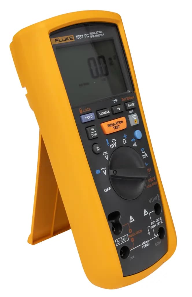 FLUKE 1587 FC Fluke 1587 FC Тестер изоляции, 50 В мин, 1000 В макс, 2 ГОм CAT IV, CAT III