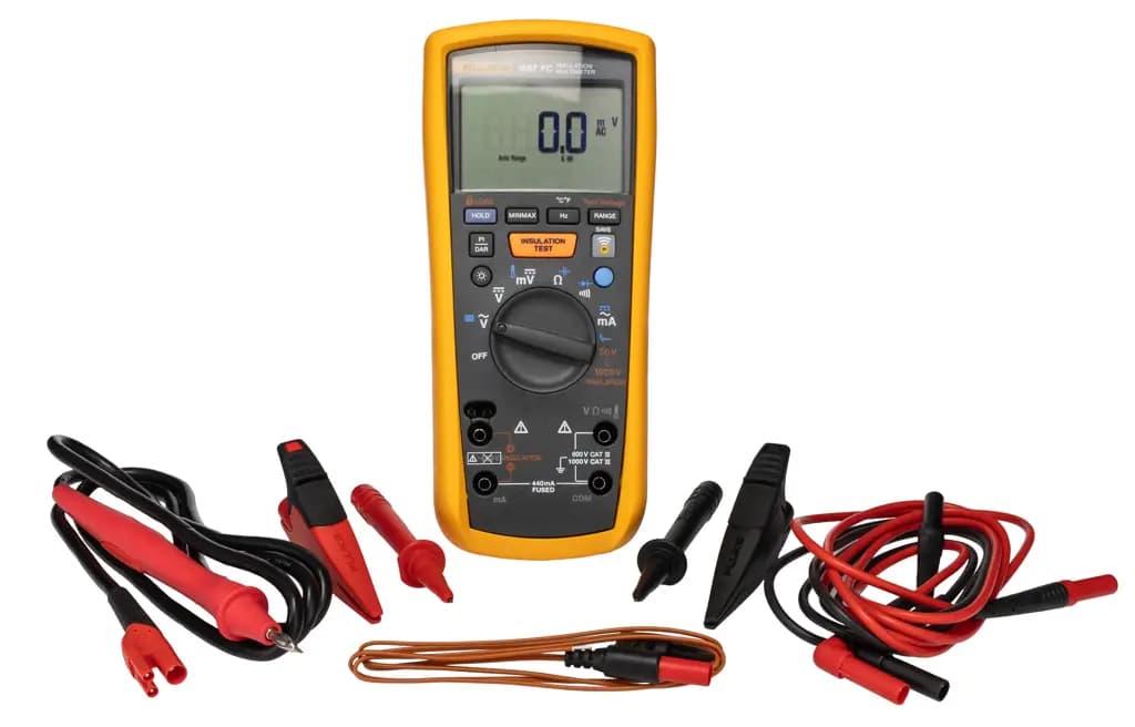 FLUKE 1587 FC Fluke 1587 FC Тестер изоляции, 50 В мин, 1000 В макс, 2 ГОм CAT IV, CAT III
