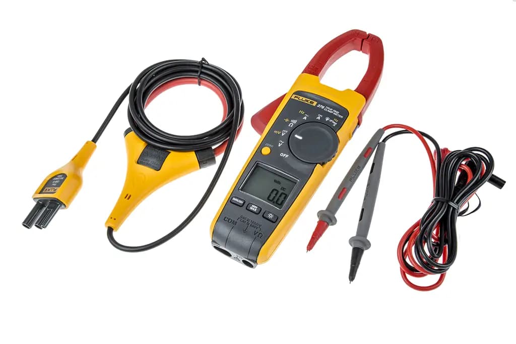 Fluke 376 Измерительные клещи, 999,9 А 1000 А переменного тока 1000 В постоянного тока 1000 В переменного тока CAT III, CAT IV Бесконтактный детектор напряжения
