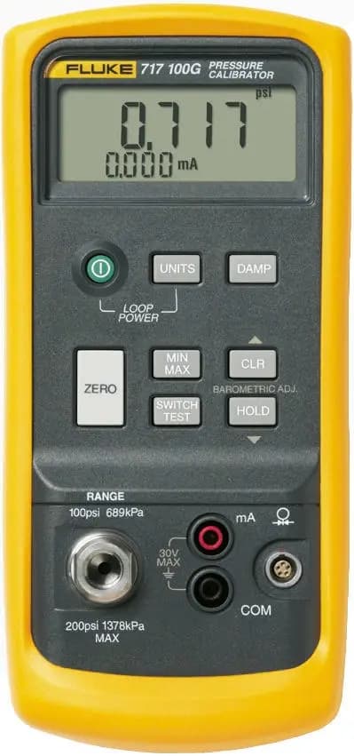FLUKE 717 100G Fluke 717 Калибратор давления от -850 мбар до 6,895 бар