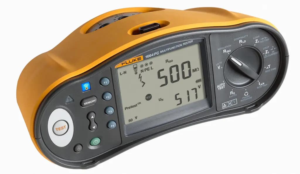 FLK-1664FC CH Многофункциональный тестер Fluke 1664FC, измерение сопротивления заземления 1000 В с USB