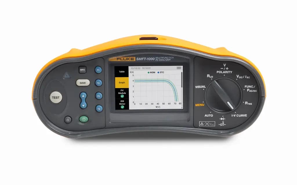 FLK-SMFT-1000/KIT Fluke SMFT-1000 Набор солнечных инструментов Многофункциональный тестер 1000 В Измерение сопротивления заземления с оптическим USB-портом