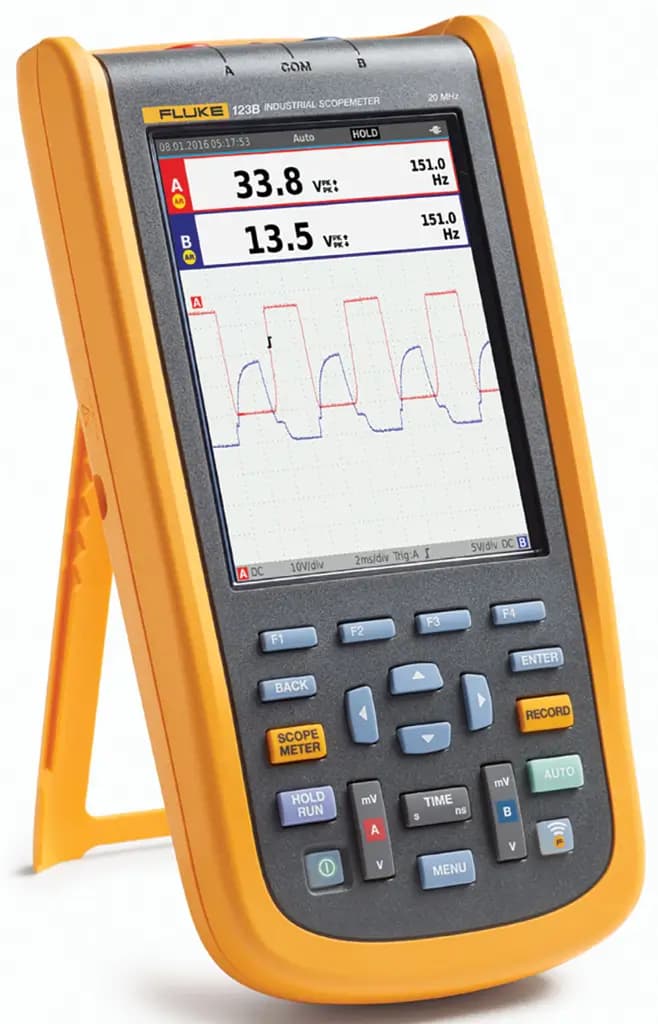 FLUKE 123B/INT Серия Fluke 120B, ручной осциллограф, 20 МГц, 2 канала