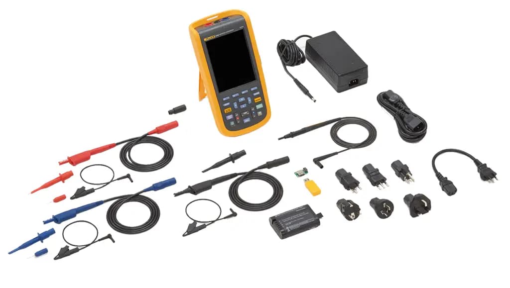 FLUKE 124B/INT Серия Fluke 120B, ручной осциллограф, 40 МГц, 2 канала