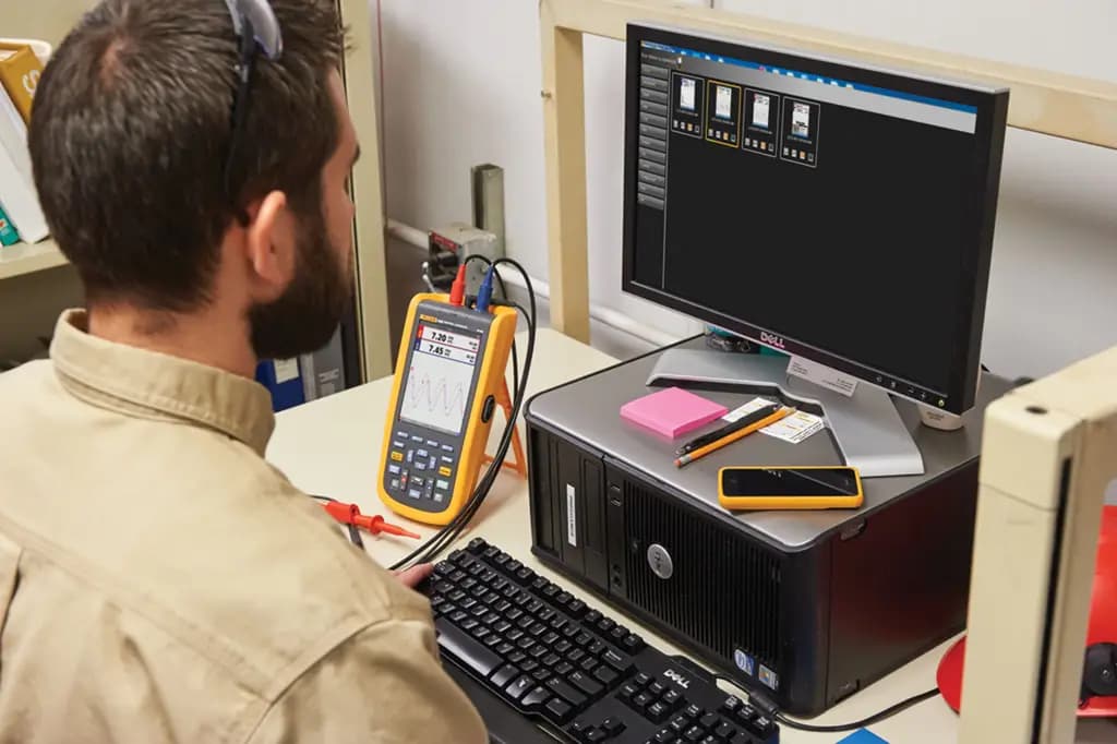 FLUKE 125B/INT Серия Fluke 120B, ручной осциллограф, 40 МГц, 2 канала