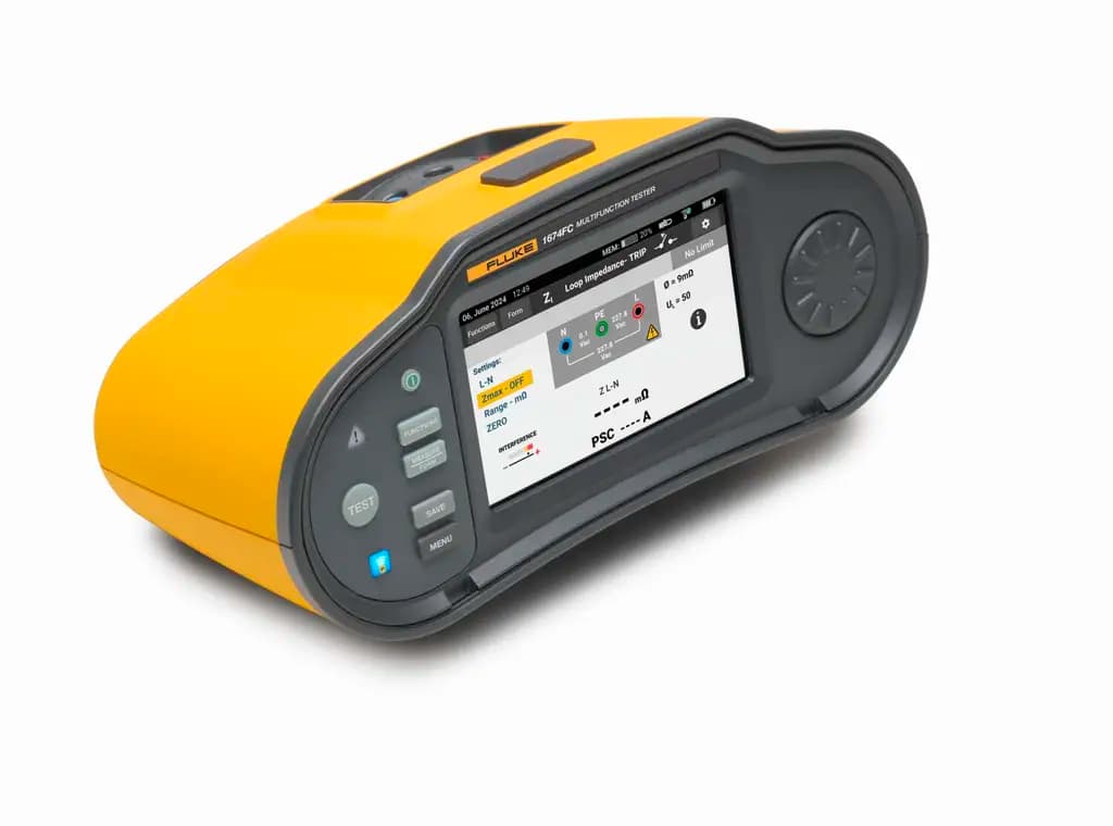 1674FC SCH FTT Fluke 1674 Тестер электроустановок, 1000 В, измерение сопротивления заземления с USB