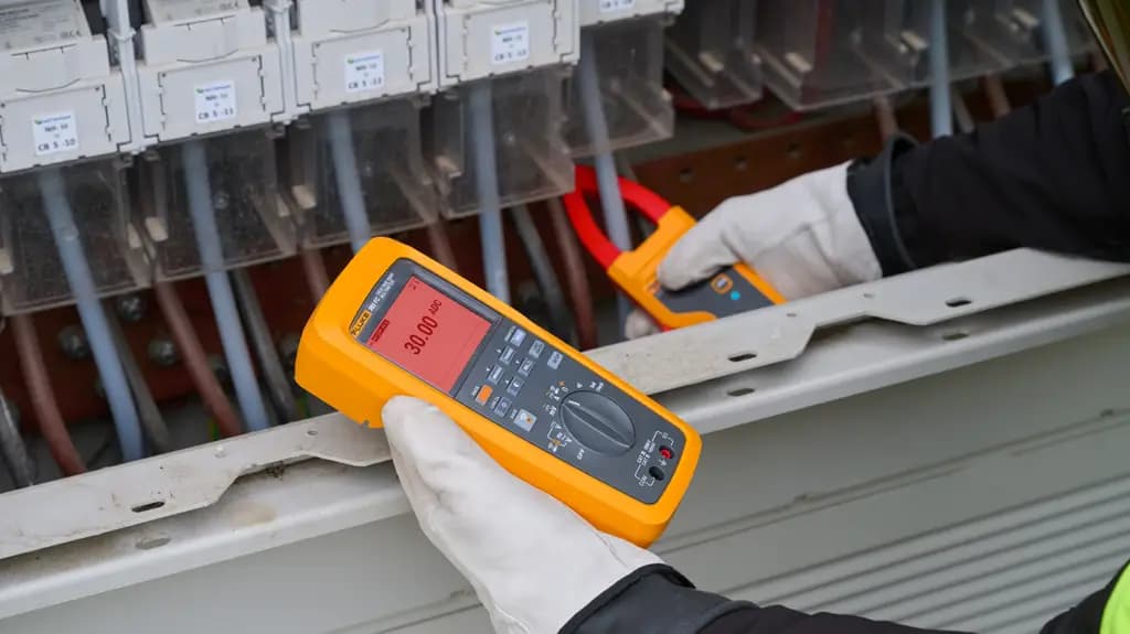 FLUKE 283FC PV EUR Комплект ручного мультиметра Fluke 283FC PV EUR с ЖК-дисплеем, 60 А переменного тока, 60 А постоянного тока, 1 кВ переменного тока
