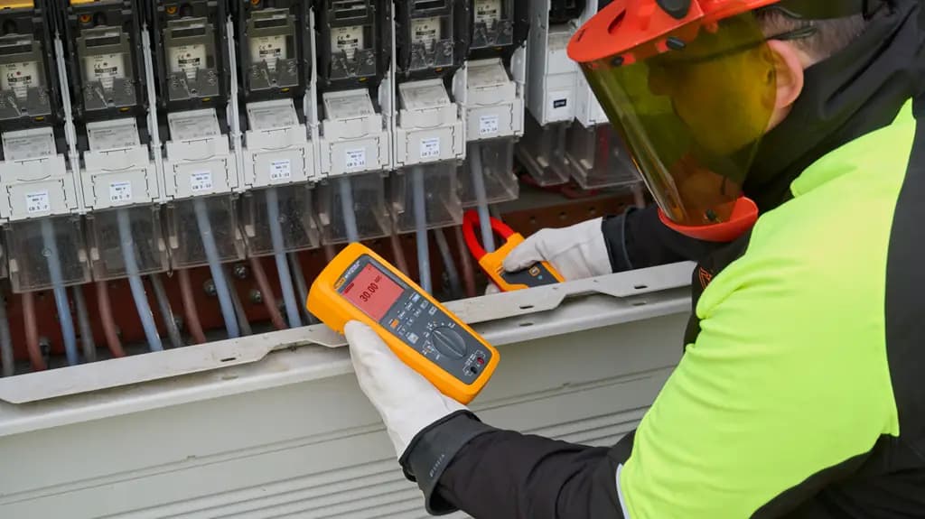 FLUKE 283FC PV EUR Комплект ручного мультиметра Fluke 283FC PV EUR с ЖК-дисплеем, 60 А переменного тока, 60 А постоянного тока, 1 кВ переменного тока