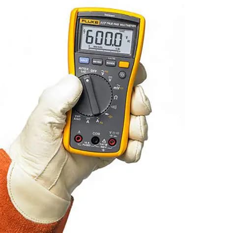 FLUKE 117 евро Fluke 117 Fluke 117 Ручной цифровой мультиметр True RMS, 10 А переменного тока, 10 А постоянного тока, 600 В переменного тока