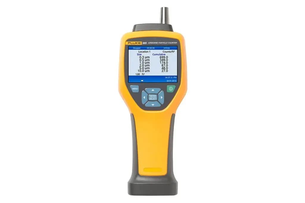 4131397 Измеритель качества воздуха Fluke 985 с регистрацией данных, 40 °C, макс. 40 °C, максимальная относительная влажность 95 %, от сети, с питанием от батареи