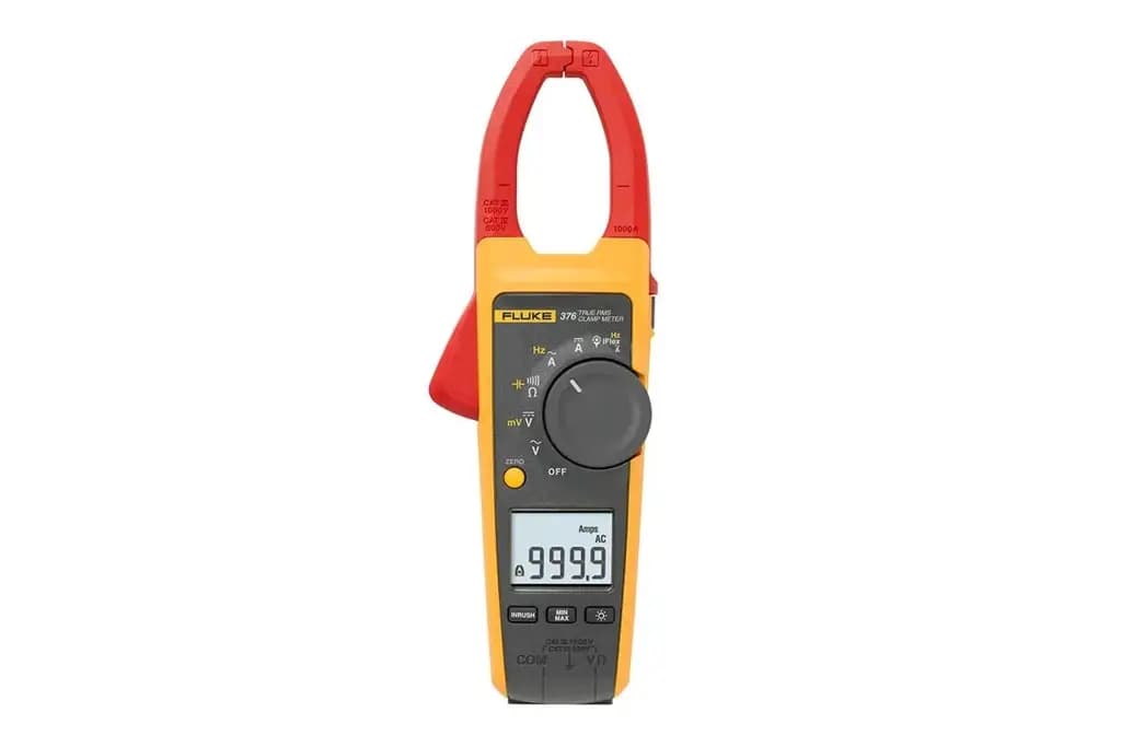 Fluke 376 Измерительные клещи, 999,9 А 1000 А переменного тока 1000 В постоянного тока 1000 В переменного тока CAT III, CAT IV Бесконтактный детектор напряжения
