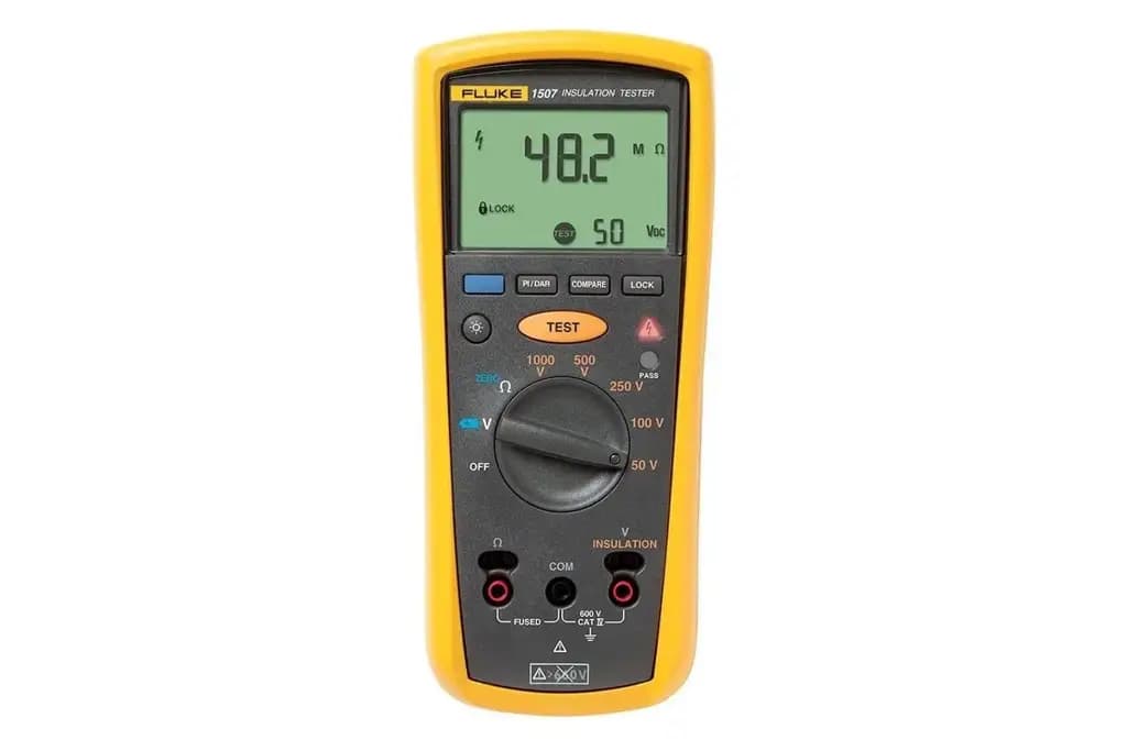 FLUKE 1507 Fluke 1507 Тестер изоляции, 50 В мин., 1000 В макс., 10 ГОм CAT III, CAT IV