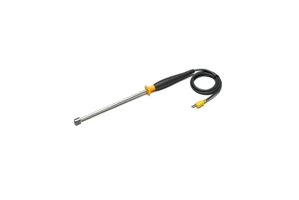 80PK-27 Датчик температуры Fluke типа K с круглой поверхностью, длина 322,6 мм, диаметр 22,9 мм, макс. 600 °C