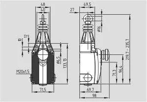 Schmersal. Pull-wire emergency stop switches - ZQ 900-11N