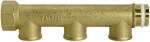 Riegler 112567 Распределитель, 3 выхода, вход 2x3/4, выход 3x1/2 IT, латунь VT 1226