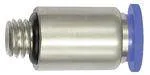 Riegler 148799 Прямой вставной фитинг, серия Blue, миниатюрный, круглый, M3 207.003-3M
