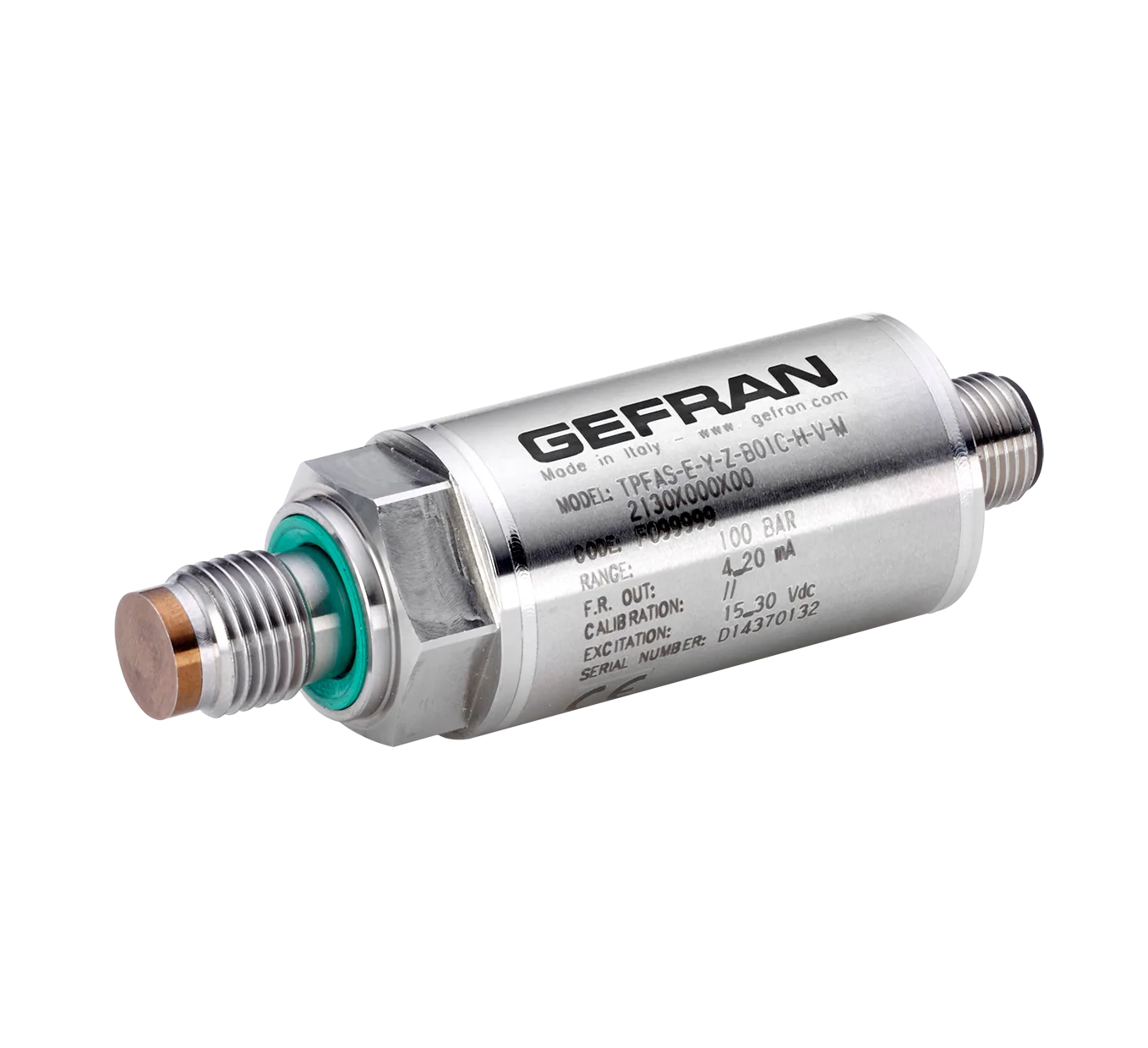 GEFRAN 10296 TPFAS Flush Diaphragm Miniaturized diaphragm Volt or mA output