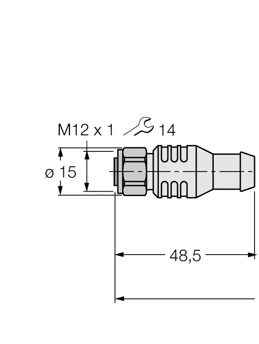 "Разъем M12 x 1 ""мама"" - FB-RK4.5T-5/S2500 - 7030281 Turck"