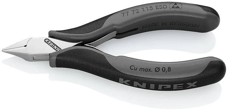Knipex 77 72 115 ESD Кусачки боковые для электроники антистатические