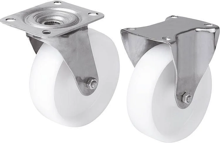 Norelem 95041 Swivel and fixed castors stainless steel, standard version