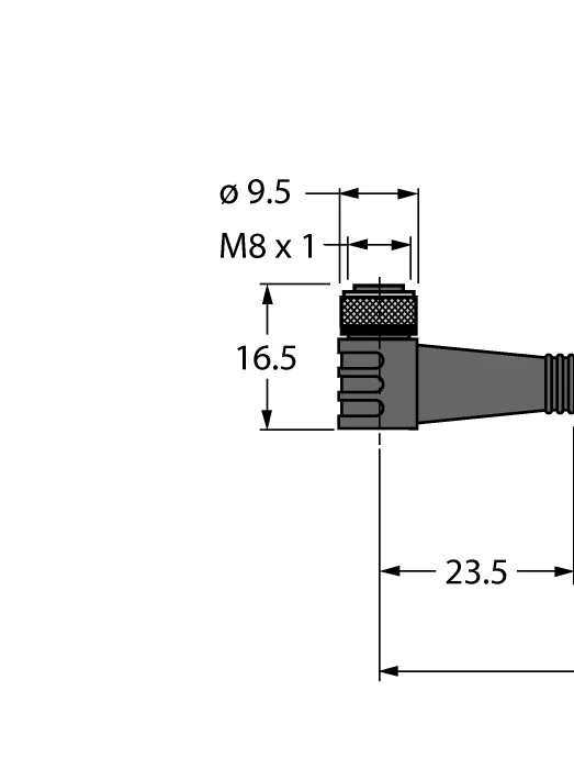 Термостойкий кабель для исполнительных механизмов и датчиковсоединительный кабель - HT-SWKP4-5/S2430 - 8036100 Turck