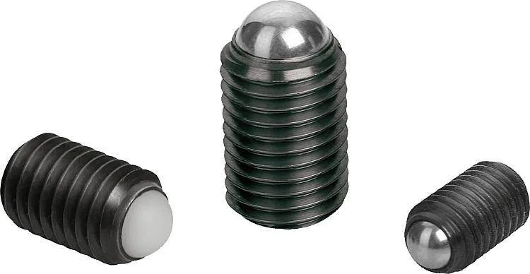 Винты упорные шариковые, без головки, с полным шаром Kipp K0383