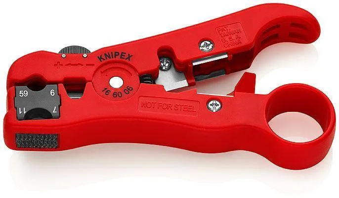 Knipex 16 60 06 SB Инструмент для удаления изоляции с коаксиального и дата-кабеля