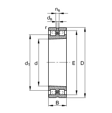 Цилиндрические роликоподшипники NN3030-AS-K-M-SP