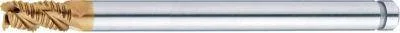 Misumi AS Coated Powdered High-Speed Steel Roughing End Mill, 45° Spiral, Short, Long Shank, Center Cut