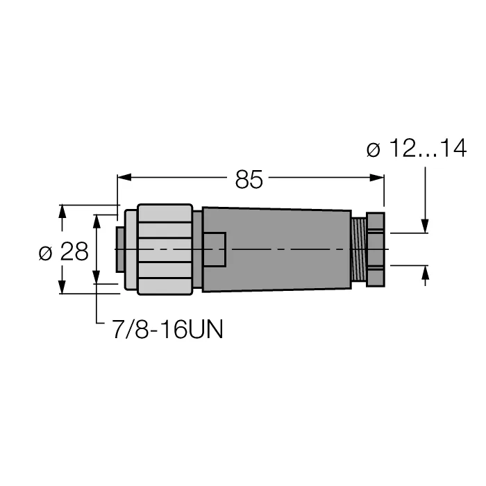 Аксессуары для полевых шинЗаказной разъем - BKV4140-0/16 - 6914544 Turck