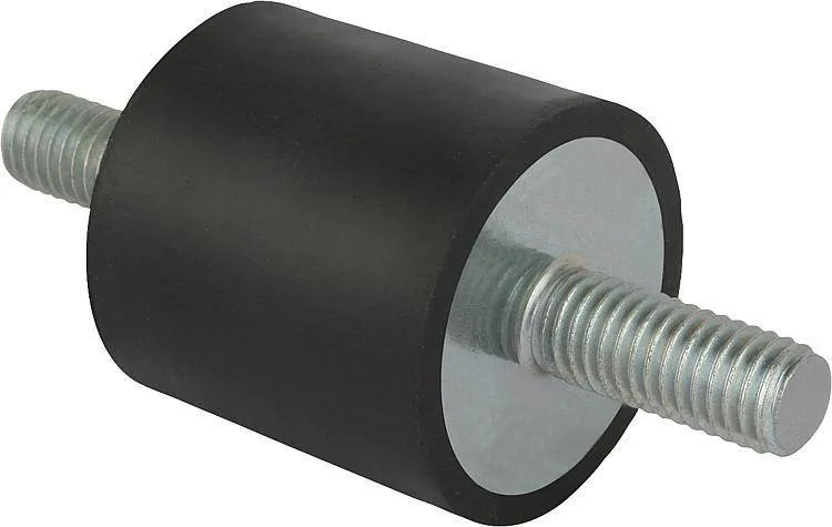 Norelem 26100 Rubber buffers steel or stainless steel, type A