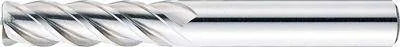 Misumi High-Speed Steel Radius End Mill, 4-Flute / Regular Model