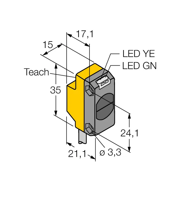 Фотоэлектрический датчикдиффузионный датчик - QS18EP6DB - 3068746 Turck