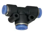 Riegler 109835 Вставной Т-образный соединитель, серия Blue, редукционный, шланг, вн. диаметр O 2x6/1x4 138.0604