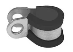 Riegler 114302 Хомут для труб RSGU, оцинкованная сталь (W1) с резиновым профилем, 6 мм RSG-6
