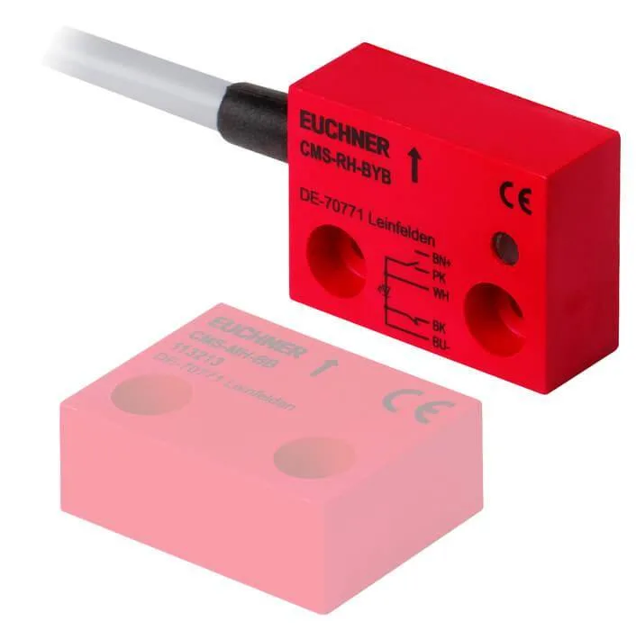 Защитный выключатель Euchner CMS-R-BXI-03V с магнитной кодировкой, 3 м кабель, исполнение BXI