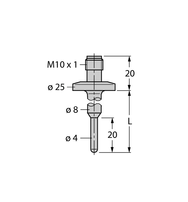 Детектирование температурыЗащитные гильзы - THW-3-TRI3/4-A4-L035 - 9910433 Turck