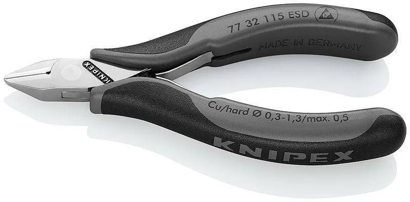 Knipex 77 32 115 ESD Кусачки боковые для электроники антистатические