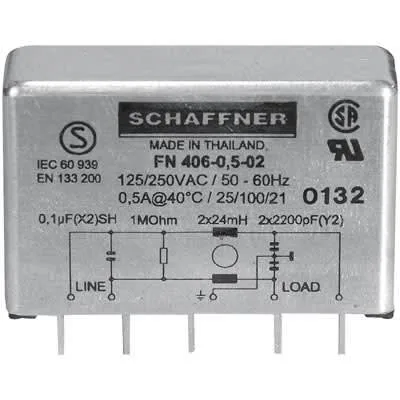 Фильтр Schaffner FN406-0.5-02