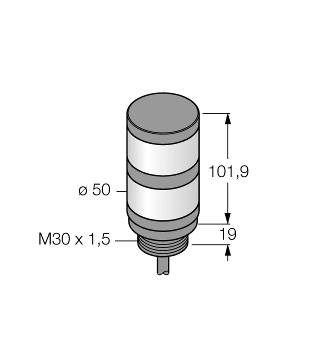 Светодиодный индикаторсигнальная колонна - TL50GR - 3083219 Turck