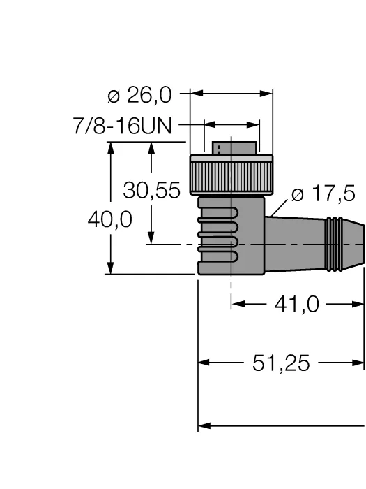 Сила кабеля:Оболочка кабеля TPE - WKM20-10M - 6915205 Turck