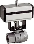 Riegler 103581 Шаровый кран из нержавеющей стали, пневматический привод, Rp 3/8 351.509